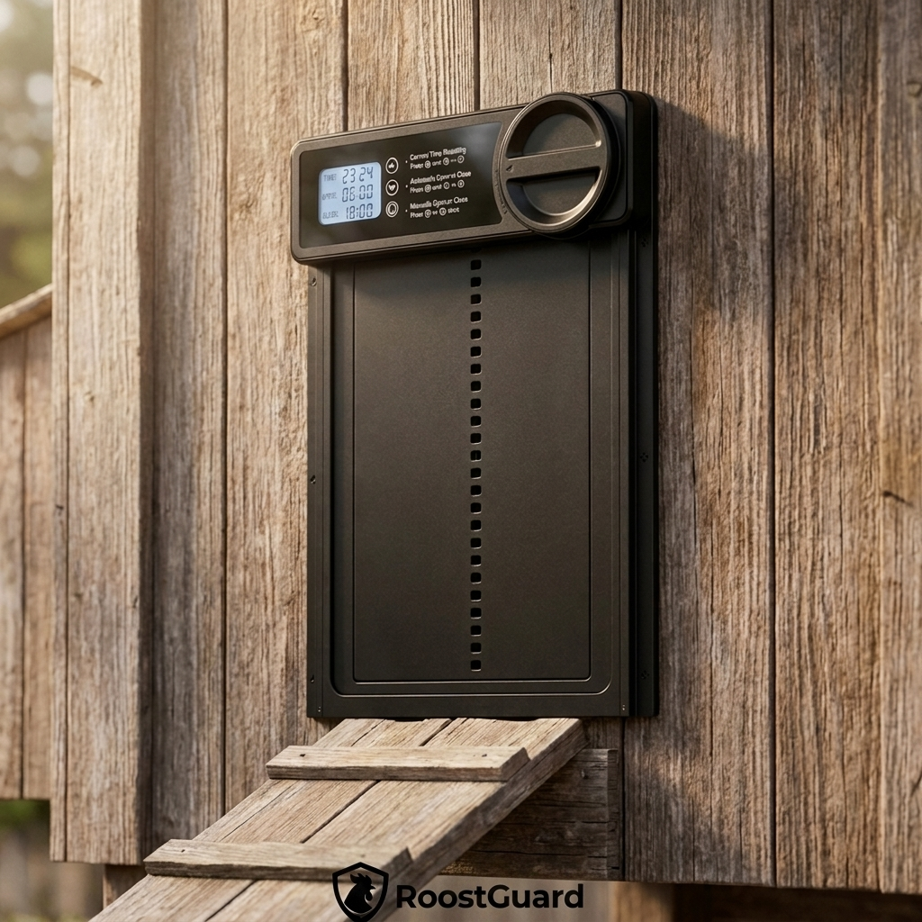 Automatic Chicken Coop Door with Timer | Predator-Proof Aluminum